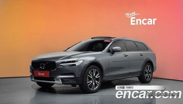VOLVO V90 CROSS COUNTRY 2019 — 140 016 км, серый, Корея — под ключ — фото 2