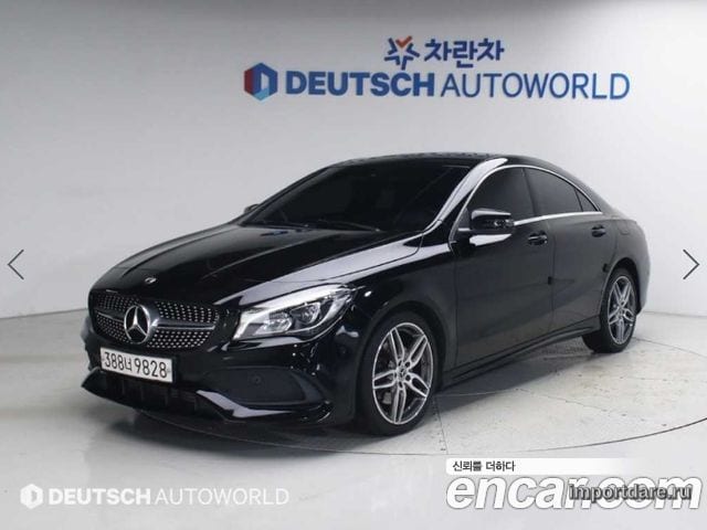 MERCEDES-BENZ CLA-CLASS C117 2018 — 55 865 км, чёрный, Корея — под ключ — фото 1