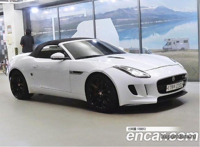 JAGUAR F-TYPE 2015 — 102 655 км, белый, Корея — под ключ — фото 1