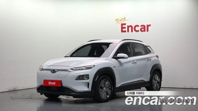 HYUNDAI KONA ELECTRIC 2019 — 440 576 км, белый, Корея — под ключ — фото 1