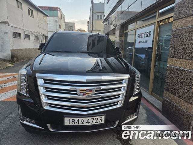 CADILLAC ESCALADE 2020 — 94 070 км, чёрный, Корея — под ключ — фото 1