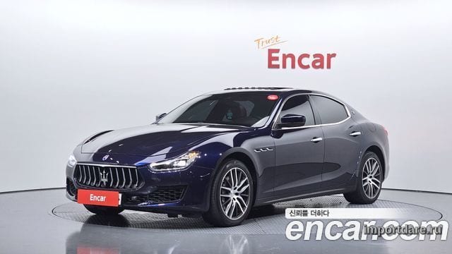 MASERATI GHIBLI 2018 — 76 580 км, синий, Корея — под ключ — фото 1