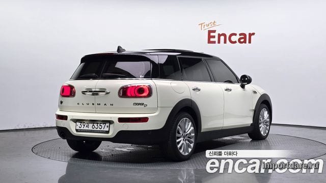 MINI COOPER D CLUBMAN 2017 — 136 806 км, белый-перламутр, Корея — под ключ — фото 1