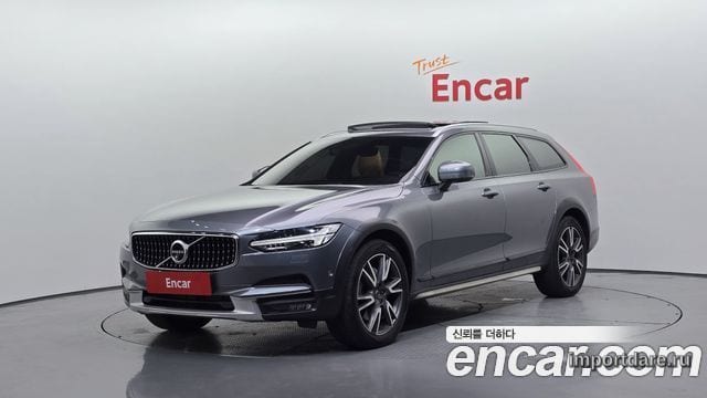 VOLVO V90 CROSS COUNTRY 2019 — 98 073 км, серый, Корея — под ключ — фото 1