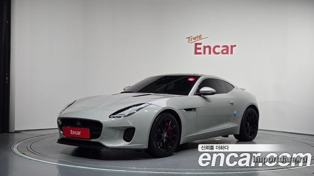 JAGUAR F-TYPE 2019 — 123 331 км, серебристо-серый, Корея — под ключ — фото 1