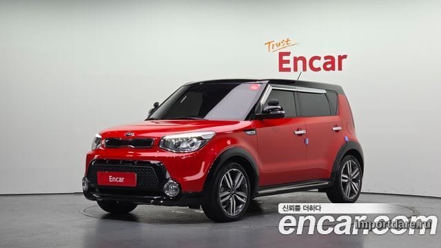 KIA SOUL 2015 — 88 887 км, красный, Корея — под ключ — фото 1