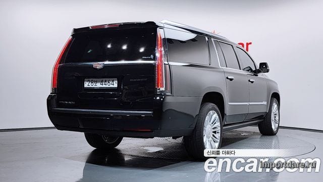 CADILLAC ESCALADE 2017 — 114 698 км, чёрный, Корея — под ключ — фото 2