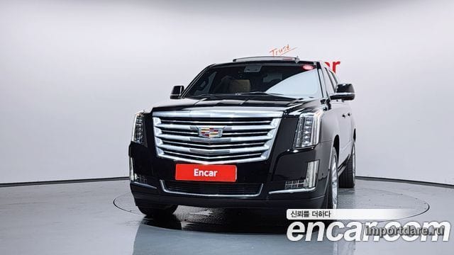 CADILLAC ESCALADE 2017 — 114 698 км, чёрный, Корея — под ключ — фото 3