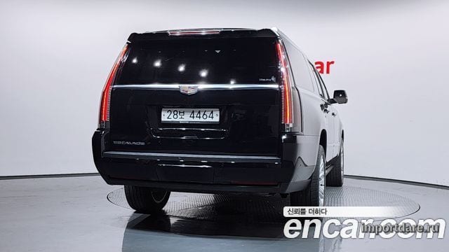 CADILLAC ESCALADE 2017 — 114 698 км, чёрный, Корея — под ключ — фото 4