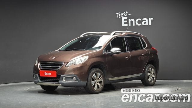 PEUGEOT 2008 2016 — 191 600 км, коричневый, Корея — под ключ — фото 1