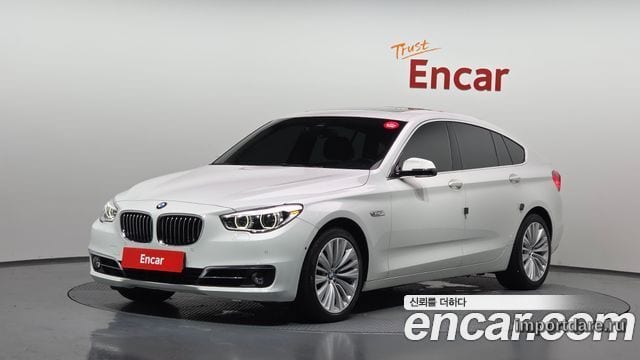 BMW 5 SERIES GT 2016 — 155 559 км, белый, Корея — под ключ — фото 1