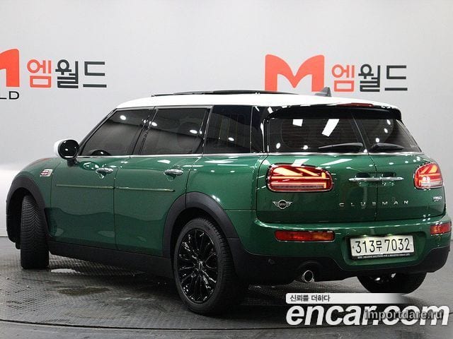 MINI COOPER CLUBMAN 2020 — 22 621 км, тёмно-зелёный, Корея — под ключ — фото 4