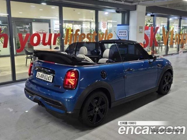 MINI COOPER S CONVERTIBLE 2023 — 69 990 км, синий, Корея — под ключ — фото 4