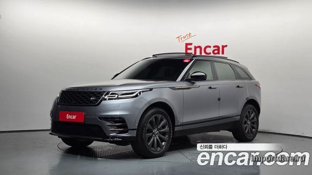 LAND ROVER RANGE ROVER VELAR 2020 — 68 865 км, серый, Корея — под ключ — фото 1