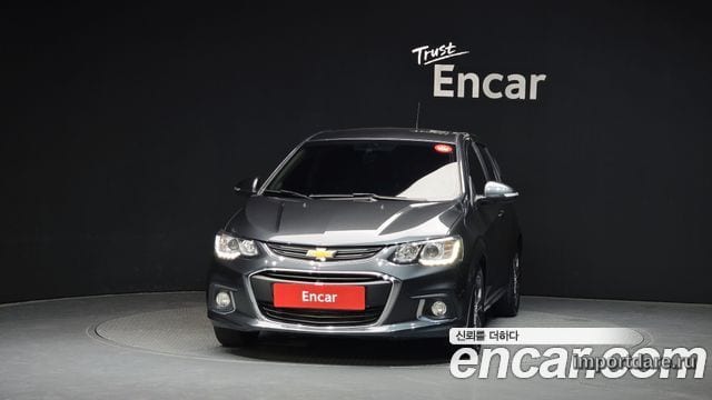 CHEVROLET AVEO HATCHBACK 2017 — 105 395 км, серый, Корея — под ключ — фото 3