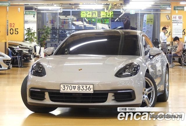 PORSCHE PANAMERA 2018 — 35 000 км, белый, Корея — под ключ — фото 1