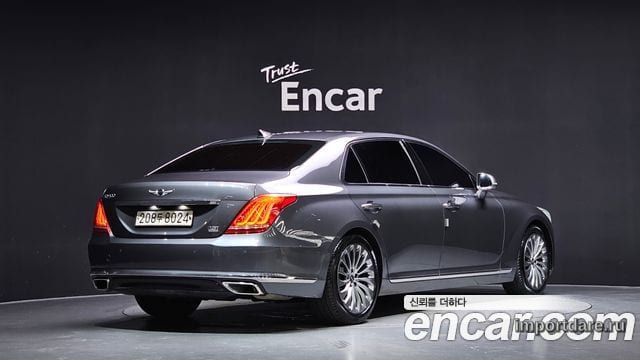 GENESIS EQ900 2016 — 238 356 км, серебристо-серый, Корея — под ключ — фото 2