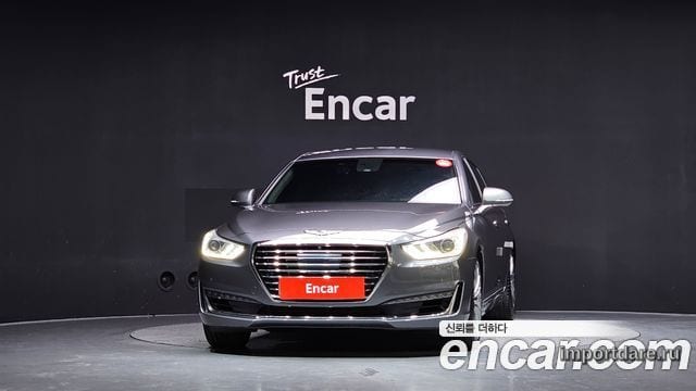 GENESIS EQ900 2016 — 238 356 км, серебристо-серый, Корея — под ключ — фото 3