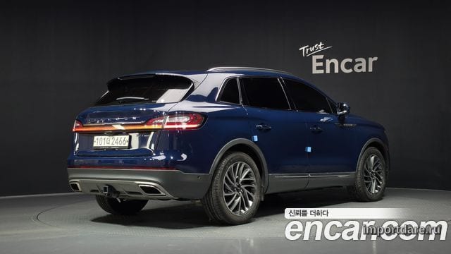 LINCOLN NAUTILUS 2019 — 65 874 км, синий, Корея — под ключ — фото 2