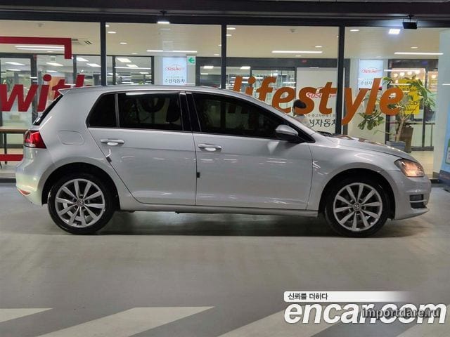 VOLKSWAGEN GOLF 2014 — 180 050 км, серебристо-серый, Корея — под ключ — фото 3