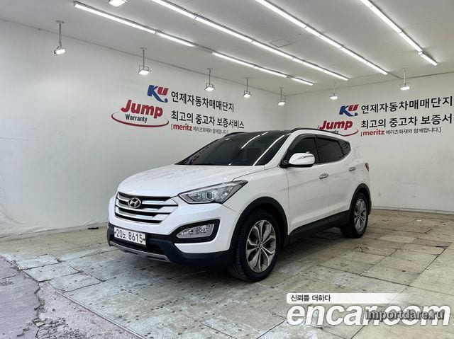 HYUNDAI SANTA FE 2014 — 226 188 км, белый, Корея — под ключ — фото 1
