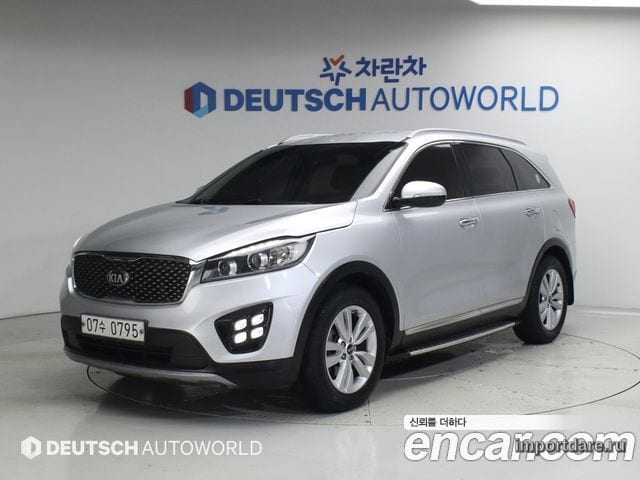 KIA SORENTO 2015 — 221 678 км, серебристый, Корея — под ключ — фото 1