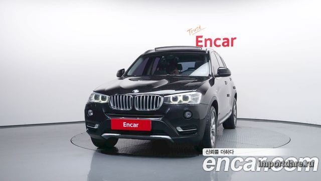 BMW X3 2015 — 87 255 км, чёрный, Корея — под ключ — фото 3