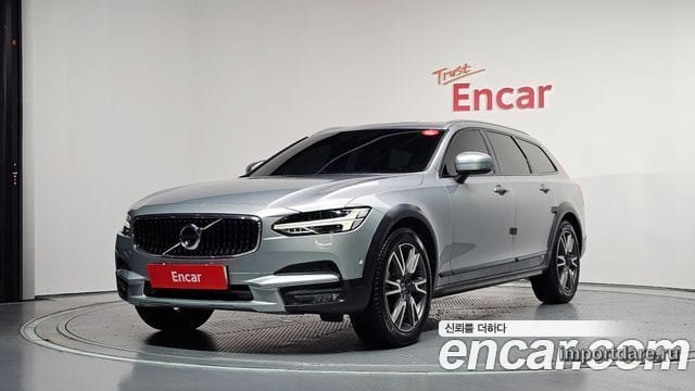 VOLVO V90 CROSS COUNTRY 2018 — 190 705 км, серебристо-серый, Корея — под ключ — фото 1