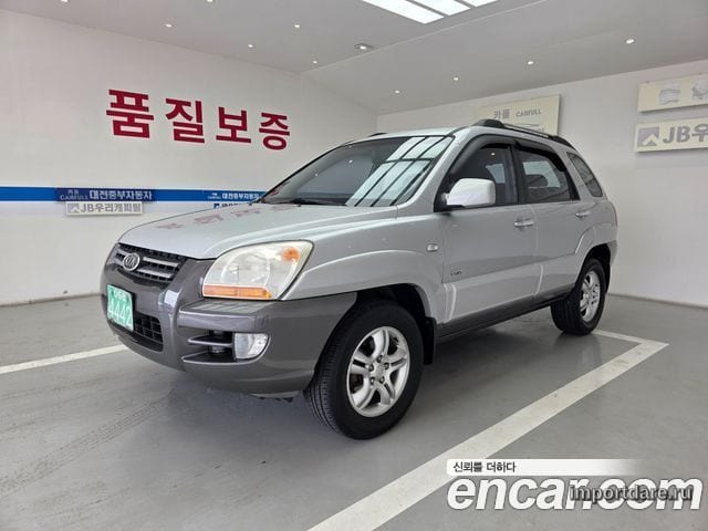 KIA NEW SPORTAGE 2006 — 156 141 км, серебристо-серый, Корея — под ключ — фото 1