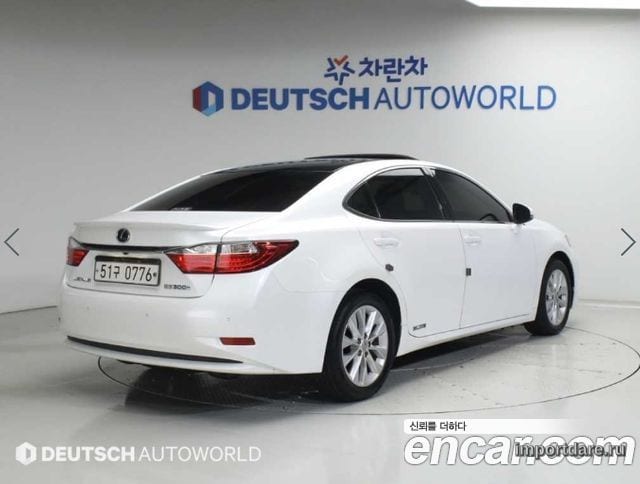 LEXUS ES300H 2013 — 159 860 км, белый, Корея — под ключ — фото 2