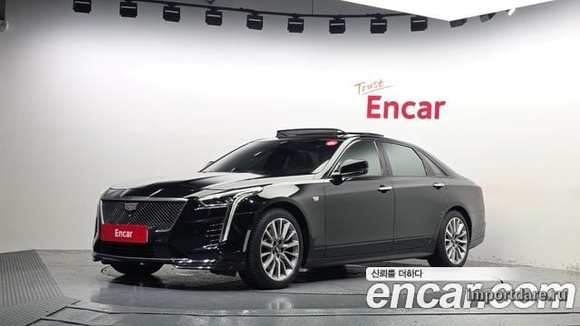 CADILLAC CT6 2019 — 99 577 км, чёрный, Корея — под ключ — фото 1