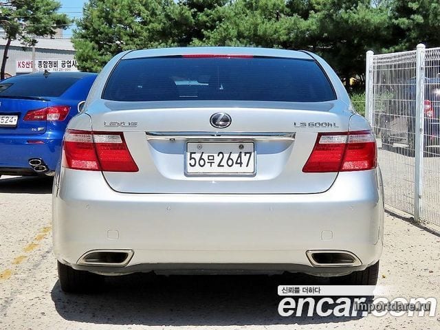 LEXUS LS600HL 2008 — 131 541 км, серебристый, Корея — под ключ — фото 4