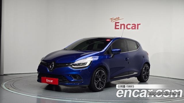 RENAULT KOREA CLIO 2018 — 66 379 км, синий, Корея — под ключ — фото 1