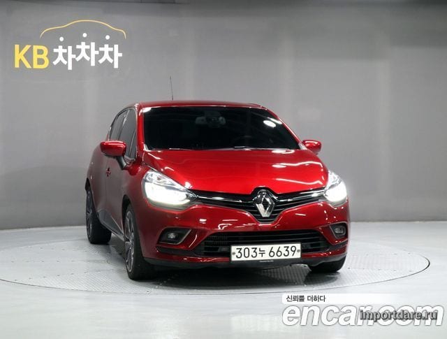 RENAULT KOREA CLIO 2019 — 42 000 км, красный, Корея — под ключ — фото 2