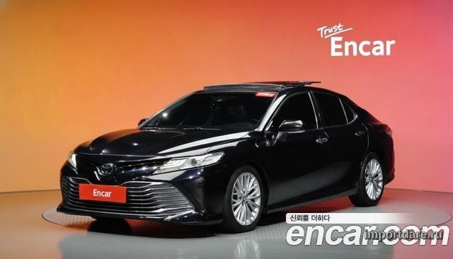 TOYOTA CAMRY 2018 — 119 956 км, чёрный, Корея — под ключ — фото 2
