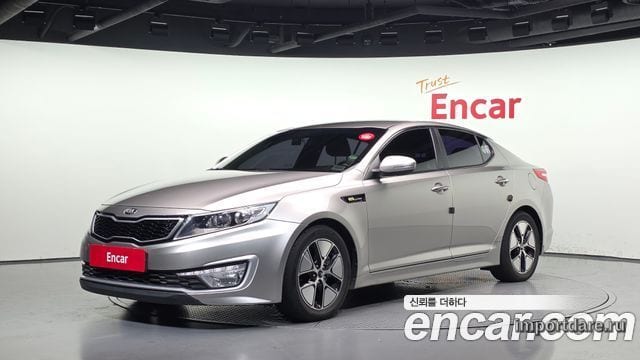 KIA K5 HYBRID 2013 — 237 004 км, серебристо-серый, Корея — под ключ — фото 1