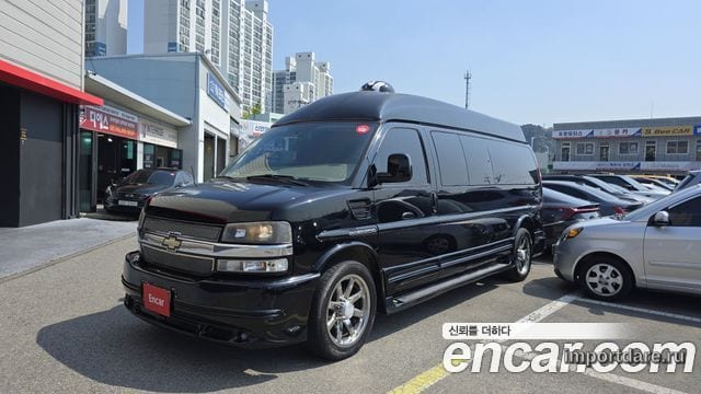 CHEVROLET EXPRESS VAN 2014 — 170 784 км, чёрный, Корея — под ключ — фото 1