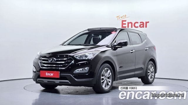 HYUNDAI SANTA FE 2013 — 184 860 км, чёрный, Корея — под ключ — фото 1