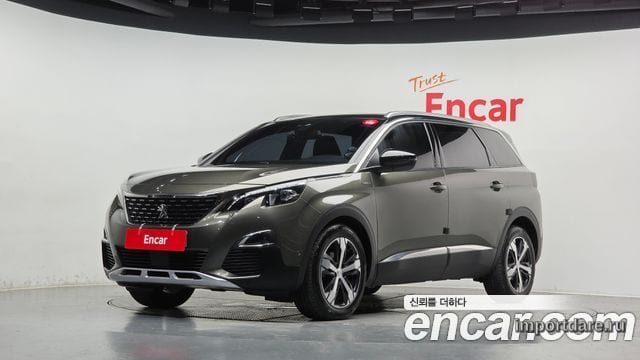 PEUGEOT 5008 2019 — 95 554 км, светло-золотистый, Корея — под ключ — фото 1