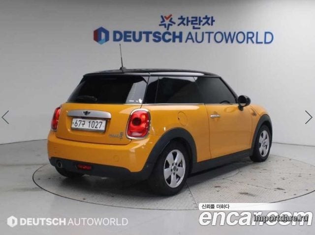 MINI COOPER D 2014 — 94 960 км, жёлтый, Корея — под ключ — фото 2