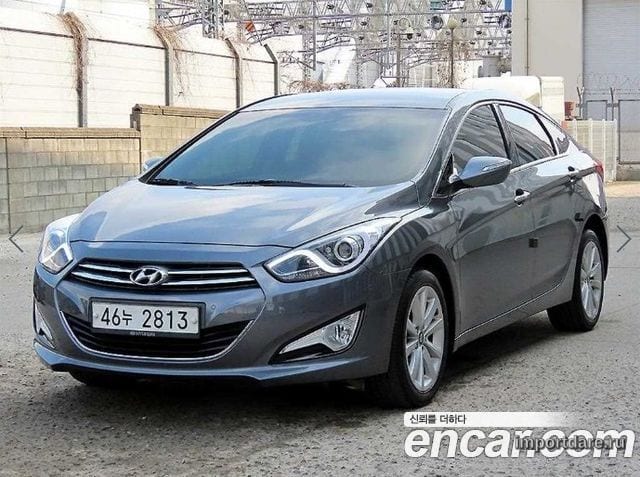 HYUNDAI I40 SALOON 2012 — 95 431 км, серебристо-серый, Корея — под ключ — фото 1