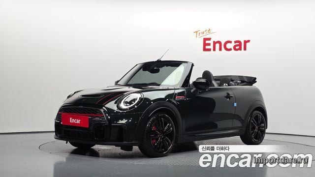 MINI COOPER S CONVERTIBLE 2024 — 20 942 км, тёмно-зелёный, Корея — под ключ — фото 1