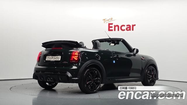 MINI COOPER S CONVERTIBLE 2024 — 20 942 км, тёмно-зелёный, Корея — под ключ — фото 2