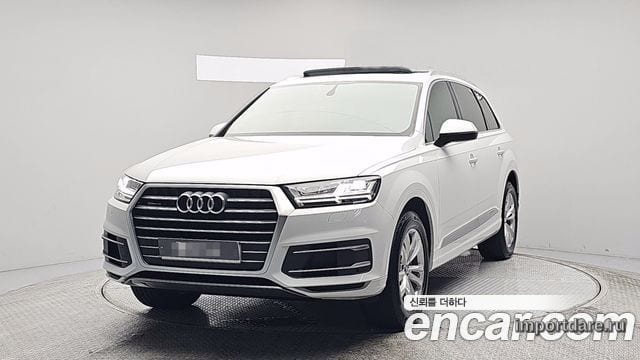 AUDI Q7 2019 — 96 213 км, белый, Корея — под ключ — фото 1