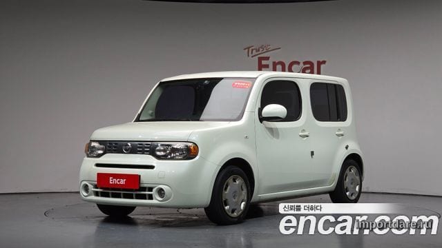 NISSAN CUBE 2011 — 184 636 км, белый-перламутр, Корея — под ключ — фото 1