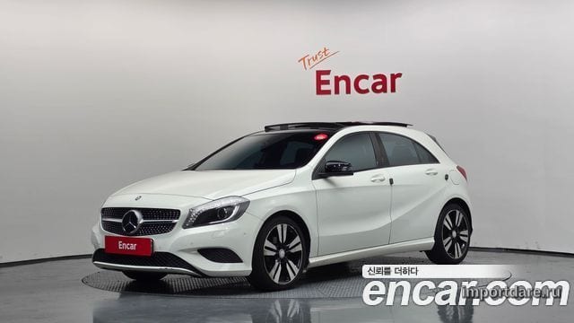 MERCEDES-BENZ A-CLASS W176 2015 — 135 044 км, белый, Корея — под ключ — фото 1