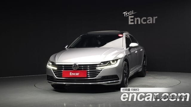 VOLKSWAGEN ARTEON 2019 — 110 950 км, серебристо-серый, Корея — под ключ — фото 3