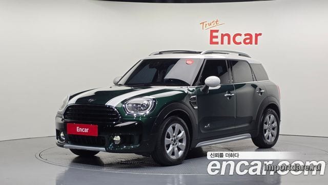 MINI COOPER D COUNTRYMAN 2018 — 49 371 км, тёмно-зелёный, Корея — под ключ — фото 1