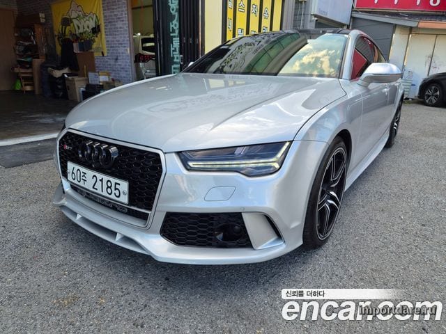 AUDI S7 2014 — 107 000 км, серебристый, Корея — под ключ — фото 1