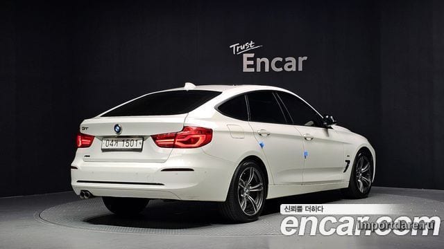 BMW 3 SERIES GT 2017 — 236 020 км, белый, Корея — под ключ — фото 2